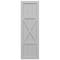 Ekena Millwork True Fit PVC Center X-Board Farmhouse Fixed Mount Shutters, Primed , 12"W x 32"H TFP107FH12X032PR - alternate 12