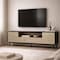 Manhattan Comfort Arvon 71 in TV Stand With Metal Legs in Black and Natural TV1550-1 - alternate 8