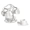 Gibson Elite Gracious Dining 12 Piece 3.25 Ounce Ceramic Espresso Cup and Saucer Set in White 101992.13RM - alternate 1