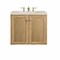 James Martin Vanities Laurent 30" Single Vanity, Light Natural Oak, w/ 3 CM Siberian Silestone Top 545-V30-LNO-3SFR - alternate 9