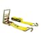 Mytee Products 4 in x 30 ft Yellow Ratchet Tie-Down Straps w/ Wire Hook 16,200 Lbs Capacity, 4PK RS430WHx4 - alternate 5