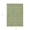 Homeroots 5' X 8' Green Ivory And Gray Striped Washable Indoor Outdoor Area Rug 597380 - alternate 8