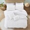 Homeroots White Queen Polyester 180 Thread Count Washable Duvet Cover Set 529032 - alternate 9