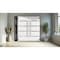 Vdomdoors Metal Double Doors Deux 1105 Gray Graphite Mirrored Glass 1 Sidelight Entry Modern Painted 84x80 (W DEUX1105DEXD-GRE-W72+12xH80-LH-O - alternate 5