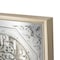 Homeroots 24" Square Gold and Silver Wood and Mirror Exposed Gear Wall Clock 485984 - alternate 5