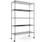 Yssoa iPower Simple Deluxe Heavy Duty Shelving Unit, Wire Metal Stackable Storage, 5-Tier Shelf, Black, 3 HKSHLF36146005B - alternate 1