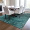 Homeroots 10' X 14' Teal Blue Aqua And Gray Abstract Washable Indoor Outdoor Area Rug 577846 - alternate 9
