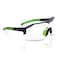 Jackson Safety Maxview+, Safety Glasses, Anti-Fog & Anti-Scratch, Clear Lens, Black/Green Frame, Half-Frame 60000 - alternate 1