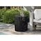 Monarch Specialties Accent Table 25"h, Indoor or Outdoor, Drum, Nightstand, Round, Side Table, Black, Contemporary I 4122 - alternate 4