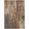 Homeroots 3' X 5' Rust Gray And Ivory Abstract Washable Indoor Outdoor Area Rug 617662 - alternate 7