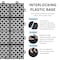 Edendirect 1 ft. x 1 ft. Quick Deck PVC Plastic Interlocking Deck Tile in Black Snowflake Grain, 12 sq. ft./Box ED-W2391P177557 - alternate 9