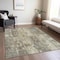 Homeroots 8' X 10' Beige Gold And Khaki Abstract Washable Indoor Outdoor Area Rug 618766 - alternate 9