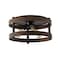 Jonathan Y Cooper 16 in. 3-Light Farmhouse Industrial Iron LED Flush Mount, Brown Wood Finished/Oil Rubbed Bronz JYL1305A - alternate 9