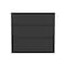 Homeroots 33" Black Three Drawer Dresser 524956 - alternate 1