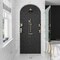 Apollo Tile Dune 12 in. x 12 in. Glossy Black Glass Mosaic Wall and Floor Tile 20 sq. ft./case, 10PK APLSA88BK901A - alternate 7