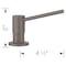 Blanco Torre Soap Dispenser, Volcano Gray 443046 - alternate 3
