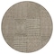 Homeroots 8' Brown And Beige Round Geometric Washable Indoor Outdoor Area Rug 596910 - alternate 9