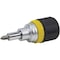 Klein Tools Multi-Bit Ratcheting Screwdriver, 6-in-1, Stubby, Ph, Sl, Nut Bits 32593 - alternate 1