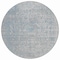 Homeroots 8' Silver And Beige Round Abstract Washable Indoor Outdoor Area Rug 616030 - alternate 7