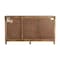 Homeroots 66in Gray Distressed Solid Wood Carved Floral Six Drawer Sideboard with Two Doors 521379 - alternate 8