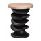 Bali & Pari Ziva End Table with Petrified Wood Top - Pedestal Accent Side Table for Living Room or Entryway 269-14667-ZORO - alternate 7
