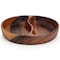 Megachef 10 Inch Acacia Wood Divided Serving Bowl in Dark Brown 750122180M - alternate 7