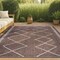 Jonathan Y Derya Tribal Diamond Trellis Brown/Beige 3 ft. x 5 ft. Indoor/Outdoor Area Rug SMB129B-3 - alternate 1