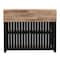 Homeroots Black and Natural 44in Kitchen Island With Storage 402576 - alternate 9