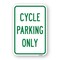 Signmission Cycle Parking Only, Heavy-Gauge Aluminum Rust Proof Parking Sign, 18" x 24", A-1824-25267 A-1824-25267 - alternate 1