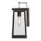 Homeroots Burnished Bronze Contempo Elongated Outdoor Wall Light 398455 - alternate 6