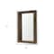 Homeroots 18" White Solid Wood Square Accent Mirror 607299 - alternate 5