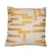 Homeroots 24" Yellow and Ivory Geometric Cotton Blend Throw Pillow With Embroidery 549413 - alternate 8