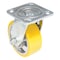 Vestil Polyurethane Swivel Caster 5 In. Diameter x 2 In. Width 595 Lb. Capacity Yellow/Gray CST-PY-5X2PUA-S - alternate 4