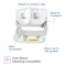 Tork Toilet Paper Dispenser, Plastic, White 473200 - alternate 7