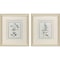 Homeroots Set Of Two Shabby Chic Botanical Gold Framed Wall Art, 2PK 649313 - alternate 2