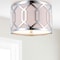 Jonathan Y Hex 2-Light 12.5" Metal LED Flush Mount, Chrome JYL3501B - alternate 8