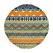World Rug Gallery Contemporary Boho Indoor/Outdoor Area Rug 8 ft Round Multi 5559MULTI8RND - alternate 5