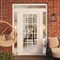 Vdomdoors Front Exterior Prehung Metal-Plastic Door Clear Glass / MANUX 8355 White Silk / Office Commercial a MANUX8355EXD-WS-W16+36+16xH80+12-RH-I - alternate 4