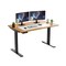 Homeroots 48" Adjustable Brown and Black Standing Desk 397738 - alternate 6