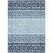Homeroots 9' X 12' Blue Sky Blue And Ivory Geometric Washable Indoor Outdoor Area Rug 613829 - alternate 9