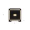Homeroots 26" Black and Gold Two Drawer Faux Crystal Bling Wood Nightstand 564649 - alternate 14