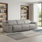 Homeroots 107" Light Gray Top Grain Leather Reclining USB Sofa 643715 - alternate 6