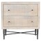 Homeroots 28" Ivory Solid Wood Two Drawer Nightstand 488761 - alternate 6