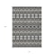 Homeroots 10' X 14' Charcoal Brown And Ivory Moroccan Washable Indoor Outdoor Area Rug 594315 - alternate 8