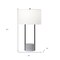 Homeroots 27" Gray and Black Concrete Table Lamp With White Drum Shade 524366 - alternate 8