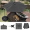Pure Garden 10 ft Offset Patio Umbrella 8 ft Tall Hanging Cantilever Umbrella Fade-Resistant Shade Umbrella 50-LG1420 - alternate 9