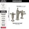 Delta Dorval Two Handle Widespread Bathroom Faucet 3557-SSMPU-DST - alternate 3