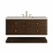 James Martin Vanities Allamari 48" Single Vanity, Sable w/ 3 CM Siberian Silestone Top D640-V48-SBL-WSFR - alternate 1