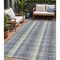 Homeroots 5' X 8' Pewter Gray And Mint Green Plaid Washable Indoor Outdoor Area Rug 613994 - alternate 1