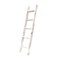 Homeroots 60" White Rustic Four Step Wood Ladder Shelf 380339 - alternate 1